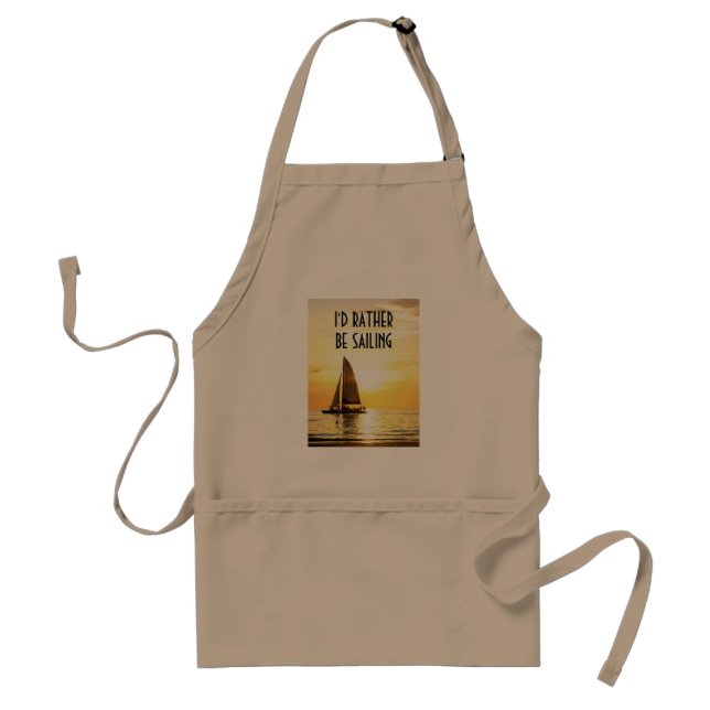 Tablier ***JE VOUDRAIS PLUTÔT VOILE*** Apron DU VÉHICULE (Devant)
