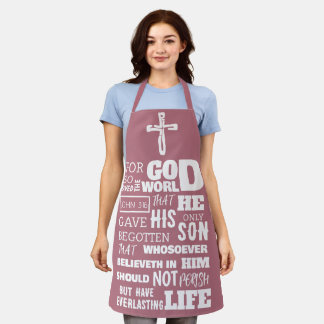 TABLIER JEAN 3:16 CAR DIEU AIMAIT SI LE MONDE