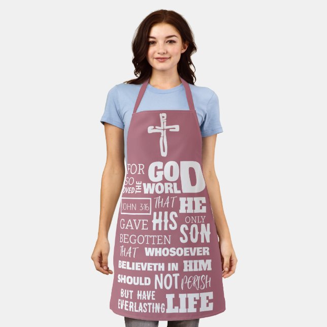 TABLIER JEAN 3:16 CAR DIEU AIMAIT SI LE MONDE (Porté)