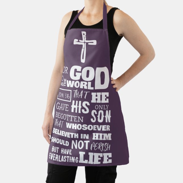 TABLIER JEAN 3:16 CAR DIEU AIMAIT SI LE MONDE (Insitu)