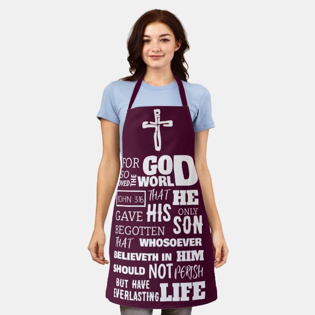 TABLIER JEAN 3:16 CAR DIEU AIMAIT SI LE MONDE (Porté)