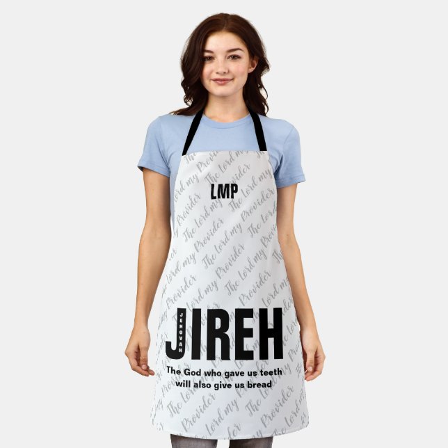Tablier Jehovah Jireh Personnalisation chrétienne (Porté)