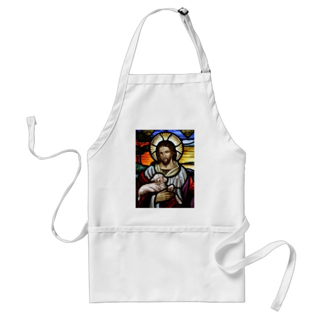 Tablier Jésus comme bon portrait de berger (Devant)