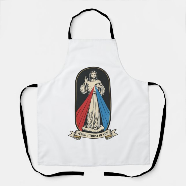 Tablier Jésus de la Miséricorde Divine Vintage (Recto)