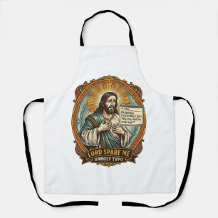 Tablier Jésus Mauvaise Message Autocorrect Patron Embarras