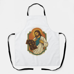 Tablier Jésus Vêtements De Sport Noirs Couverts De Craie D