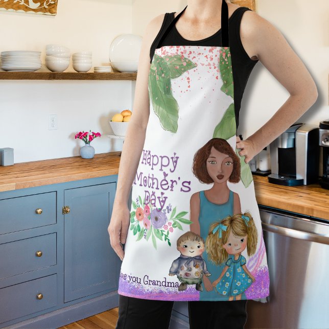 Tablier JEUX JOUR DE LA MÈRE des enfants (HAPPY MOTHER'S DAY from kids Apron)