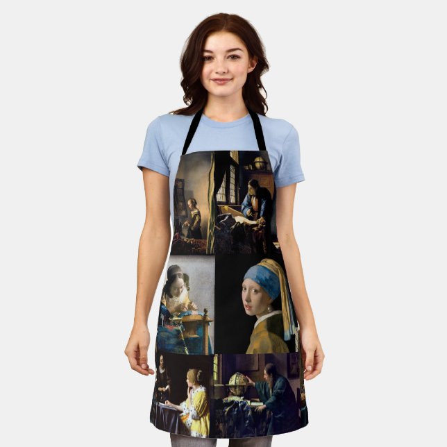 Tablier Johannes Vermeer - Chefs-d'oeuvre Poster (Porté)