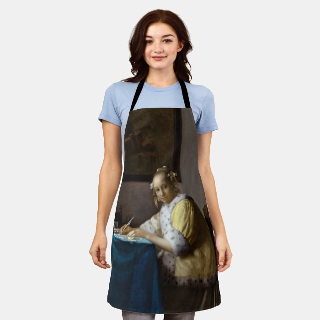 Tablier Johannes Vermeer - Une dame écrit une lettre (Porté)