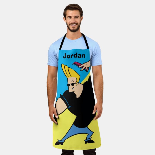 Tablier Johnny Bravo Combing Hair (Porté)