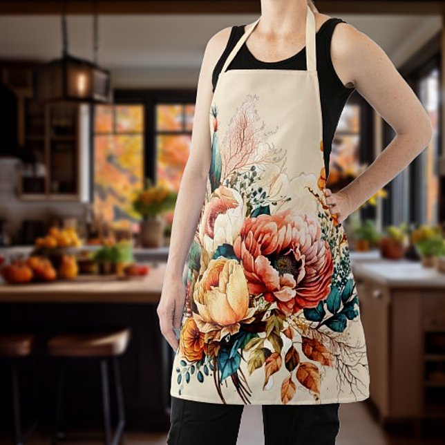 Tablier Joli bouquet de chute de boho (Créateur téléchargé)