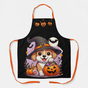 Tablier Joli chien/chien mignon d'Halloween