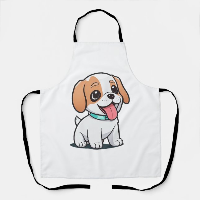 Tablier Joli chiot (Recto)