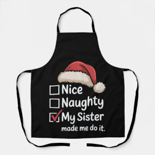 Tablier Joli Coquin Mon Chapeau De Noël De Santa Ma Soeur 