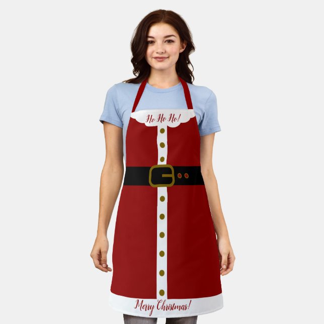 Tablier Joli costume de Père Noël -  (Porté)