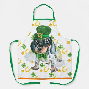 Tablier Joli décor de vacances Teckel Saint-Patrick Chien