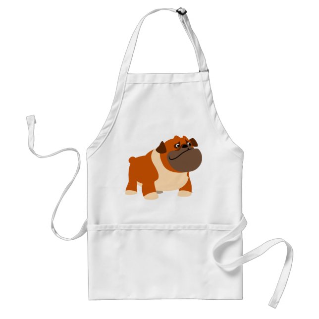 Tablier Joli dessin anglais Bulldog Cuisine Apron (Devant)