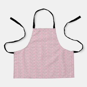 Tablier Joli en rose : Apron des fleurs blanches