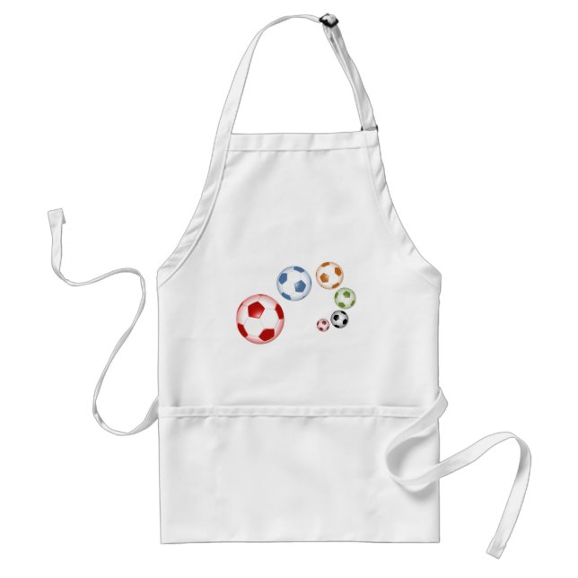 Tablier Joli ensemble de balles de football (Devant)