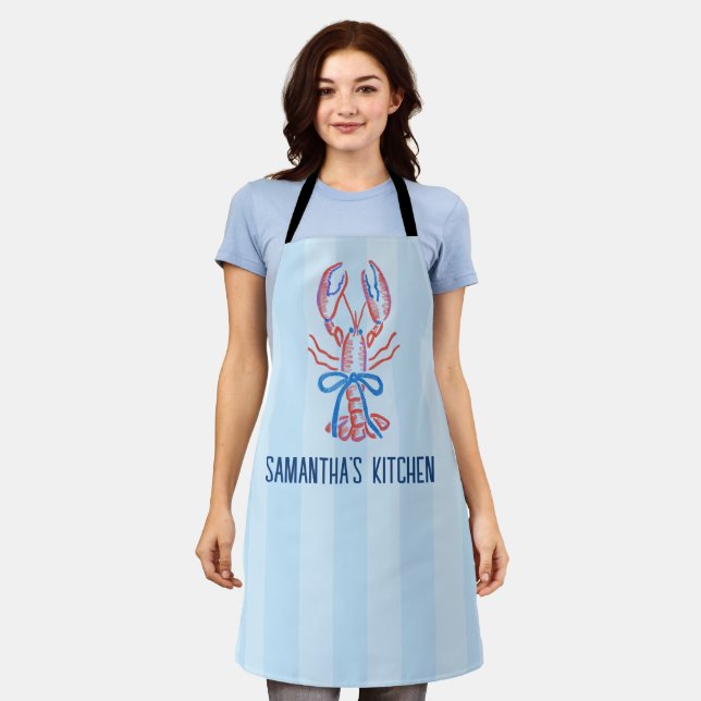 Tablier Joli homard côtier d'été (Porté)