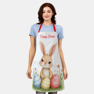 Tablier Joli Lapin de Pâques Beau Collection Populaire