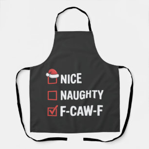 Tablier Joli Méchant F-Caw-F Drôle Père Noël Méchant 