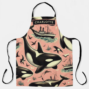 Tablier Joli Motif Orca Vintage