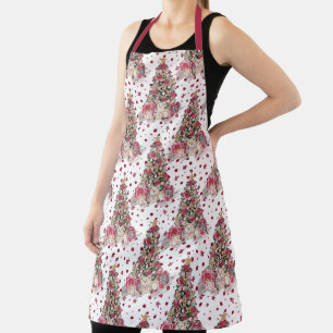 Tablier Joli Noël Teddy Ours et boîtes cadeaux Apron