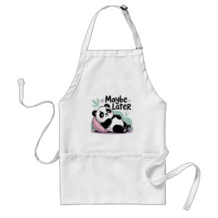 Tablier Joli Panda Paresseux – “Peut-être Plus Tard” Panda