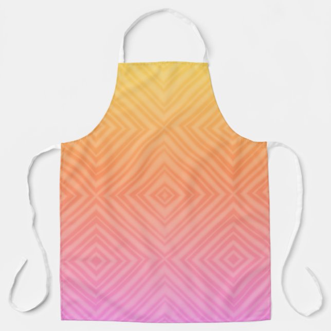 Tablier Joli Pastel Hypnotique Diamant Moderne Pop Art (Recto)