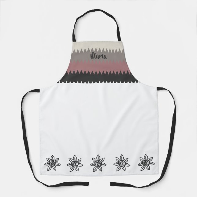 Tablier Joli Springtime Monogramme Nom Apron (Recto)
