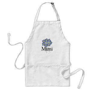 Tablier Joli T-shirt Fleur Bleue Mimi