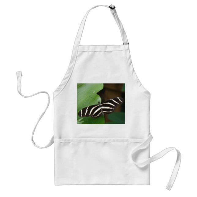 Tablier Joli Zebra Longwing Papillon Apron (Devant)