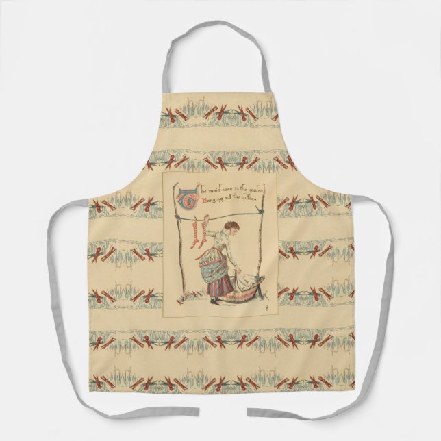Tablier Jolie Dame Vintage (Recto)