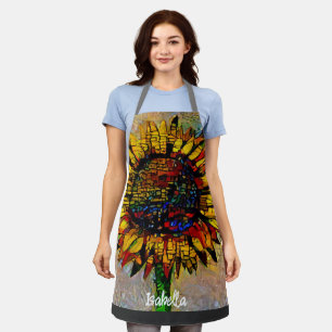 Tablier Jolie peinture Abstraite de tournesol