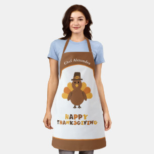 Tablier Jolie Thanksgiving Turquie cadeau de Cuisines de v