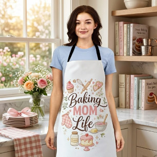 Tablier Jolie vie de maman de pâtisserie