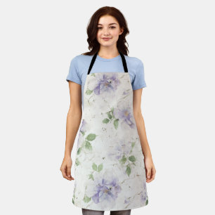 Tablier Jolies fleurs de lavande violette