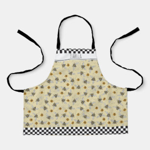 Tablier Jote Jaune et Noir Honeybee Enfants Jardinage