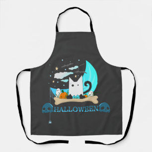 Tablier Jouer Chat Fantôme Haunts Halloween Nuit