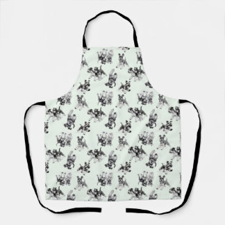 Tablier Jouer Schnauzers Chien Chien Chien Motif