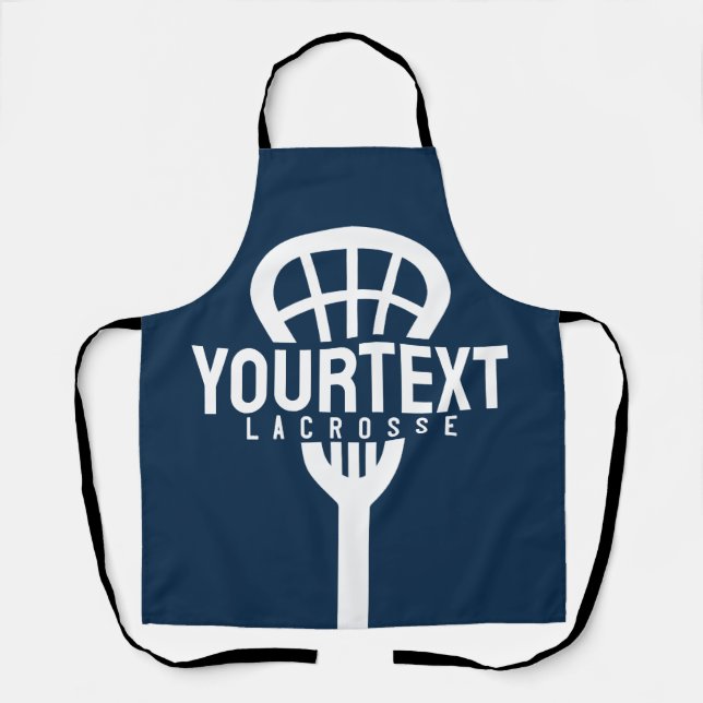 Tablier Joueur de crosse TEXTE PERSONNALISÉ Team Mesh Spor (Recto)
