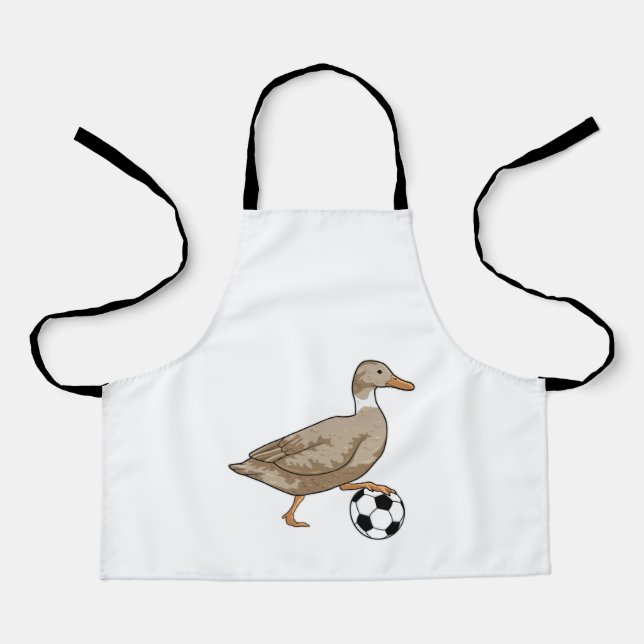 Tablier Joueur de football canard (Recto)