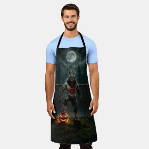 Tablier Joueur de football Loup-Garou Art Horreur Hallowee