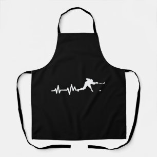 Tablier Joueur de hockey battement de coeur du hockey sur