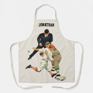 Tablier Joueurs de baseball de sport vintage en sécurité a
