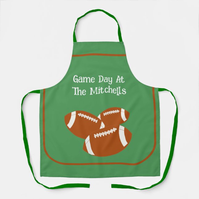Tablier Jour de football PERSONNALISER Unisex (Recto)