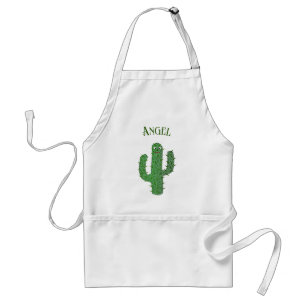 Tablier Jour des morts heureux Cactus Nom personnalisé