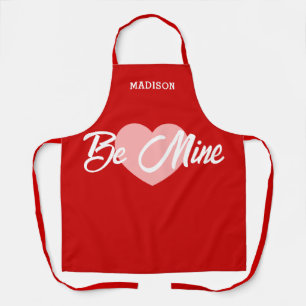 Tablier Jour des Valentines du Coeur Rouge mignon