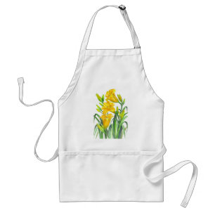 Tablier Jour Jaune Lillies